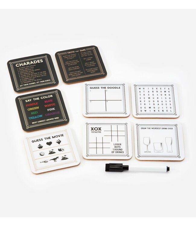 Coaster Drinking Games Set  - Sold Individually