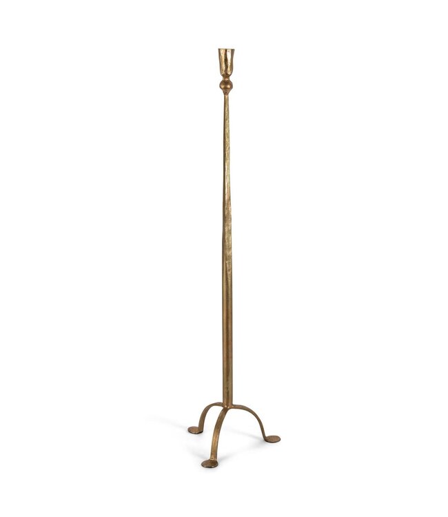 Antique Gold Iron Candlestick
