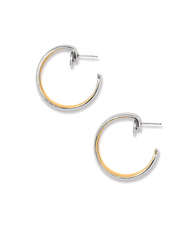BRIGHTON Ferrara Entrata Moon Small Hoop Earrings