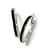 BRIGHTON Interlok Noir Heirlom Hoop Earrings Silver