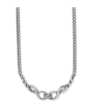 BRIGHTON Interlok Infinity Collar Necklace