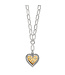 BRIGHTON Mosaic Heart Two Tone Necklace