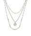 KENDRA SCOTT Medallion Coin Triple Strand Necklace