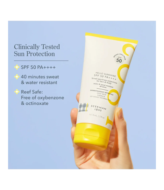 Hello Sunshine Sunscreen for Face & Body SPF50