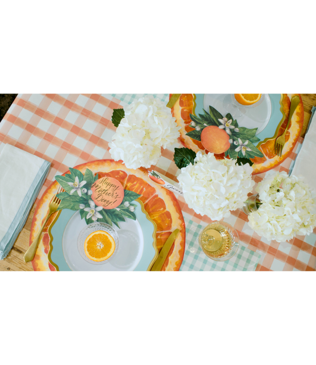 HESTER & COOK Painted Check Runner