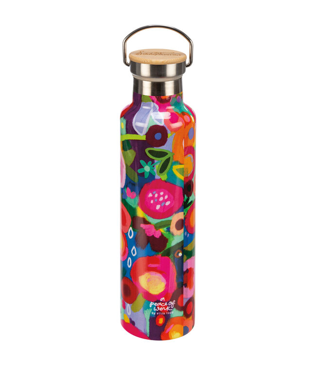Pink Floral Insulated Bottle