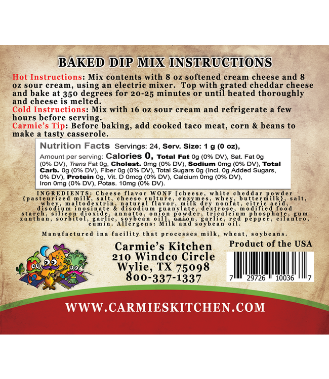 Baked Enchilada Dip Mix