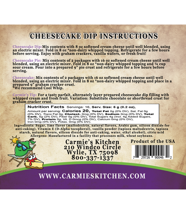 Key Lime Pie Cheesecake Dip