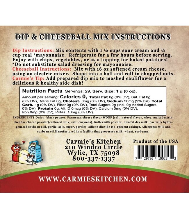 Peppercorn Parmesan Dip