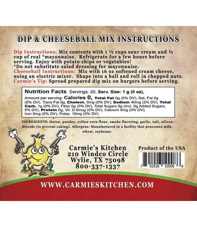 Western Onion Dip Mix