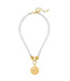 SUSAN SHAW Blue Willow Pearl Necklace