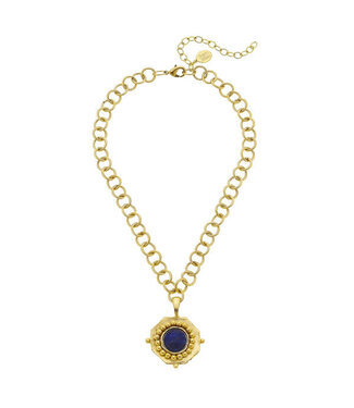 SUSAN SHAW Becca Blue Lapis Necklace