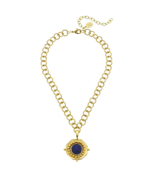 SUSAN SHAW Becca Blue Lapis Necklace