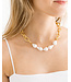 SUSAN SHAW Baroque Pearl Chain Necklace