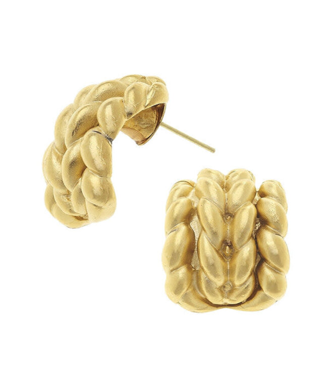 SUSAN SHAW Braided Cuff Hoops