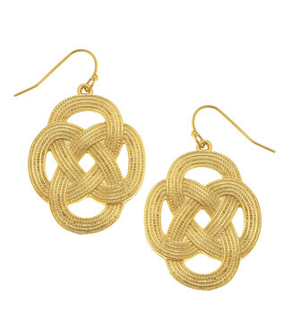 SUSAN SHAW Woven Loop Earrings