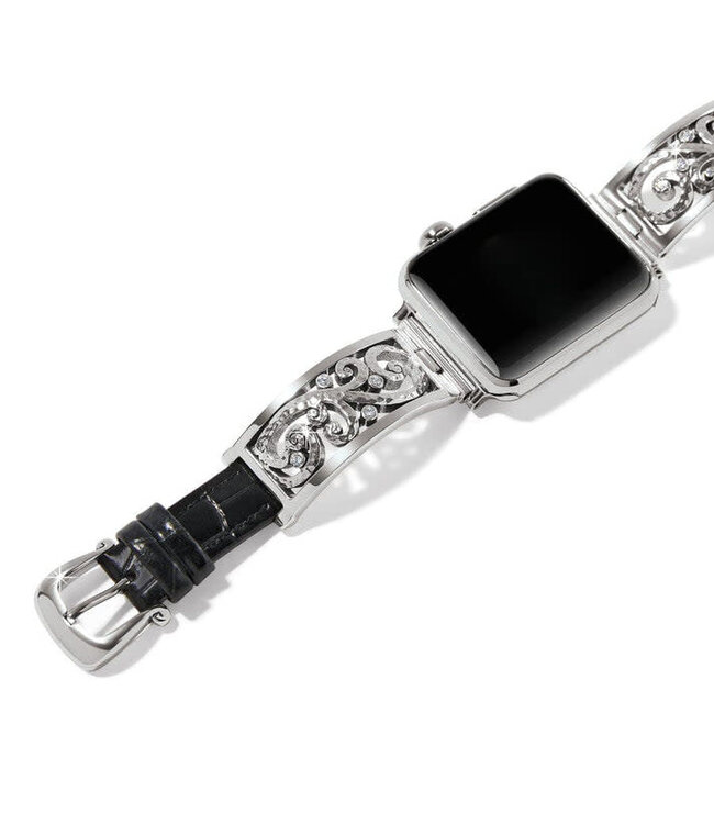 BRIGHTON Irvine Watch Band - Silver-Black