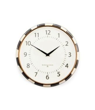 MACKENZIE CHILDS Check School Wall Clock
