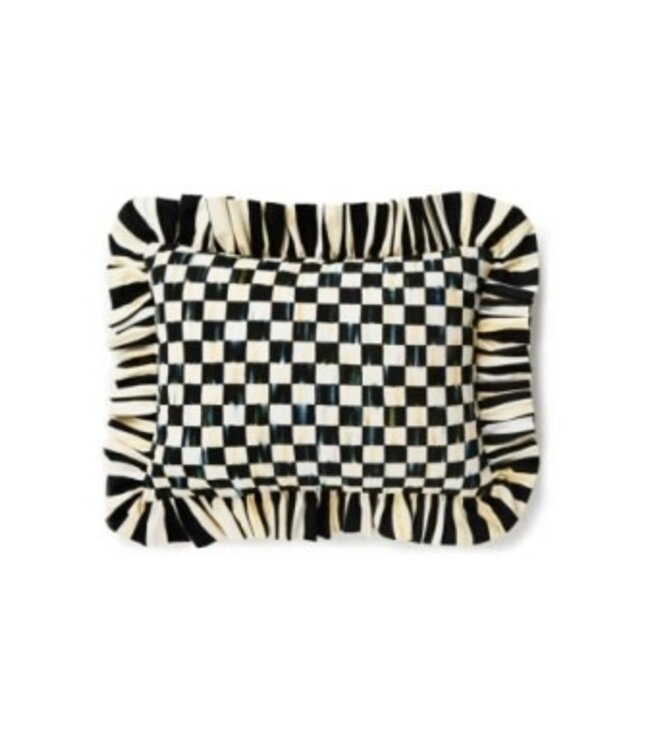 MACKENZIE CHILDS Courtly Check Ruffle Lumbar Pillow
