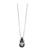BRIGHTON Interlok Harmony Black Petite Necklace