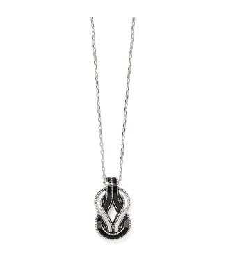 BRIGHTON Interlok Harmony Black Necklace