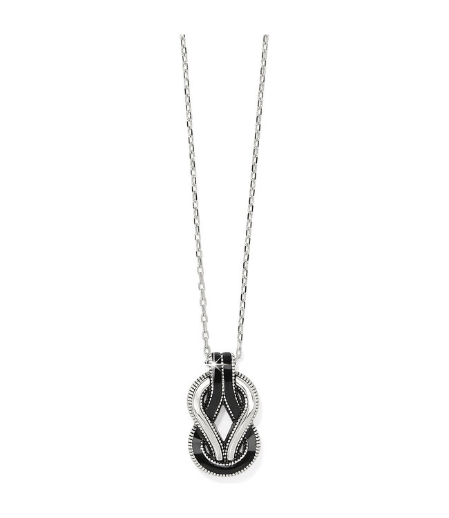 BRIGHTON Interlok Harmony Black Necklace