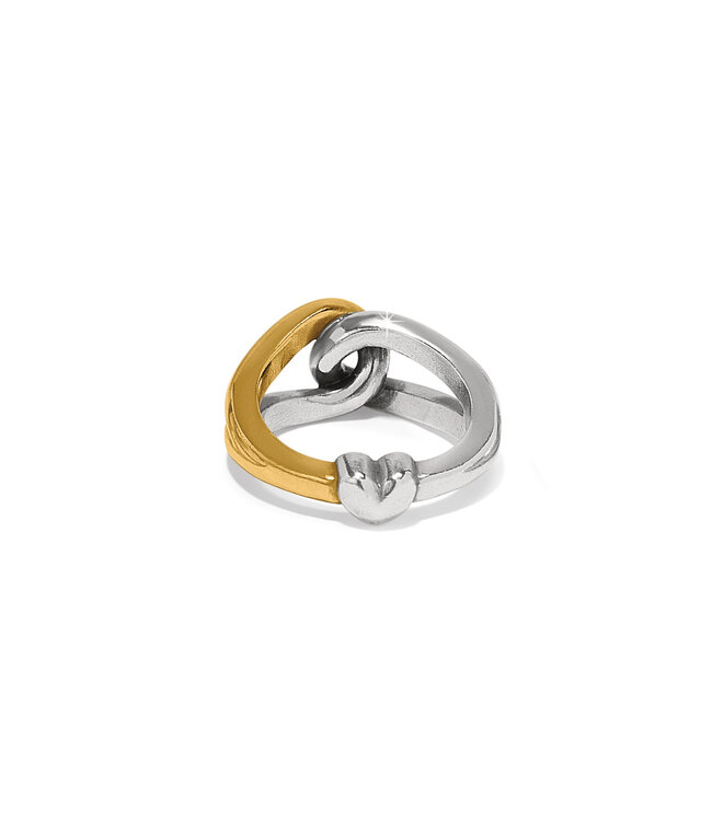 BRIGHTON Interlok Curve Two Tone Ring