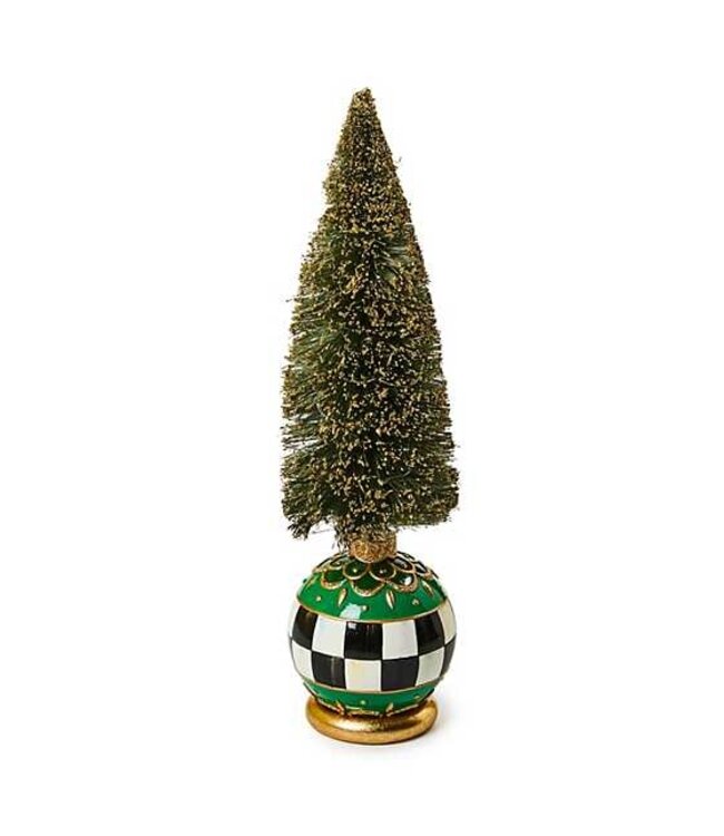 MACKENZIE CHILDS Emerald Luxe Illuminated Bottle Brush Tree - Medium