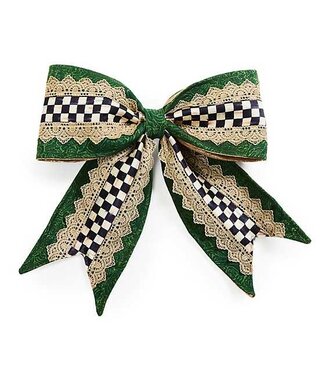 MACKENZIE CHILDS Emerald Luxe Bow