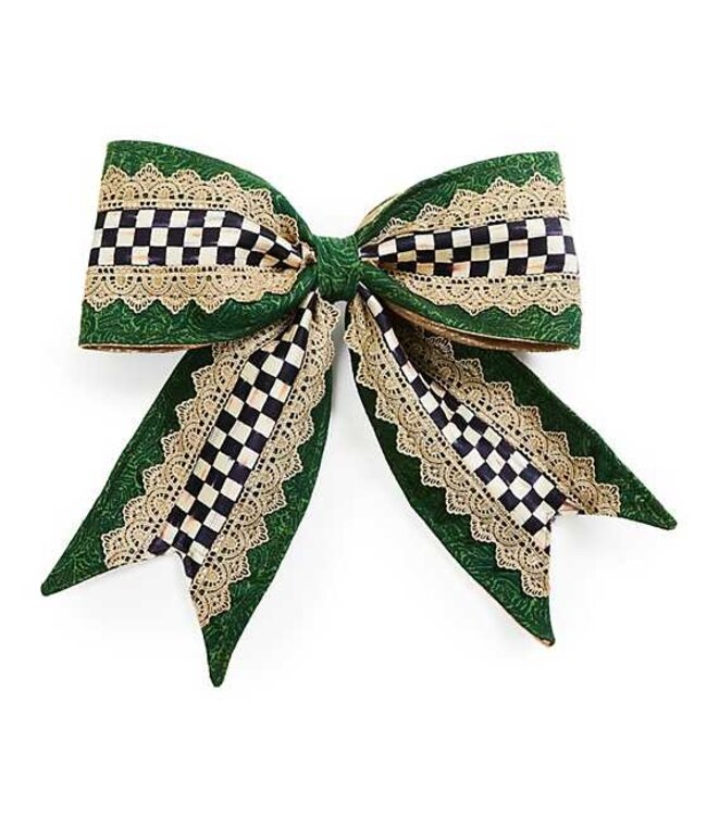 MACKENZIE CHILDS Emerald Luxe Bow