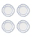 French Blue Bamboo Touch Dinner Plates - Sold Individually