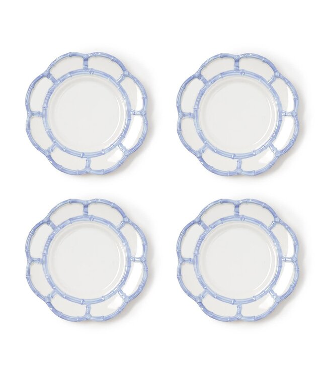 French Blue Bamboo Touch Salad / Dessert Plates - Sold Individually