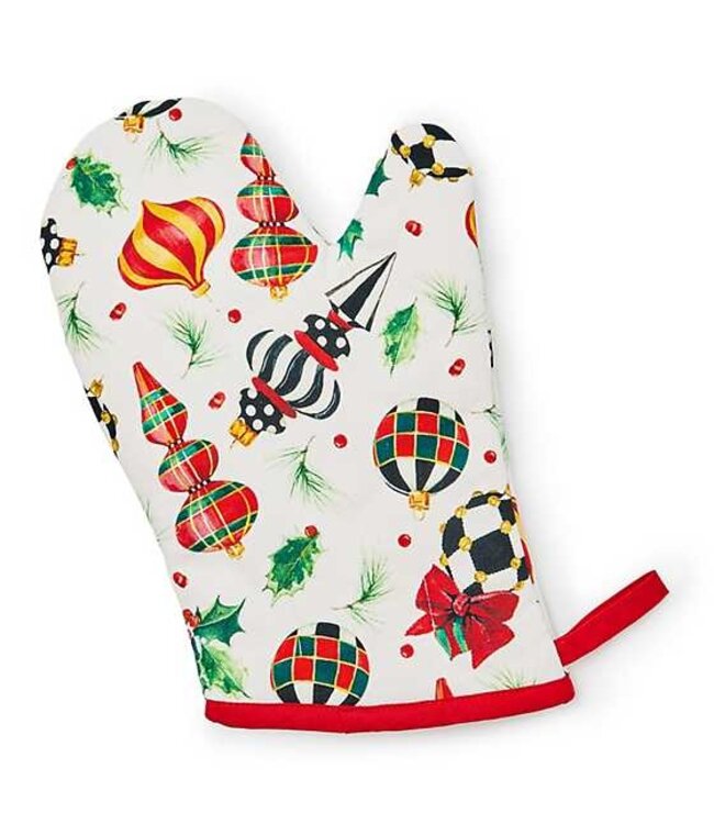 MACKENZIE CHILDS Deck the Halls Oven Mitt