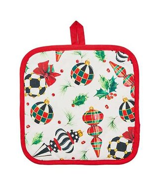 MACKENZIE CHILDS Deck the Halls Potholder