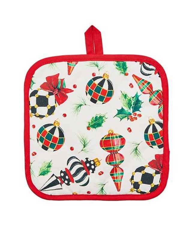 MACKENZIE CHILDS Deck the Halls Potholder