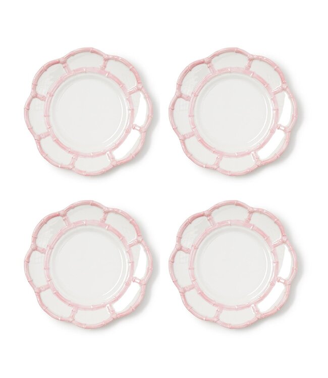 Pink Bamboo Touch Salad / Dessert Plate - Sold Individually