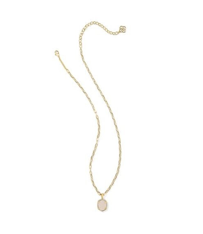 KENDRA SCOTT Daphne Pave Frame Short Pendant Necklace
