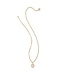 KENDRA SCOTT Daphne Pave Frame Short Pendant Necklace