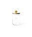 HAPPY EVERYTHING Happy Everything Wooden Lid Glass Jar