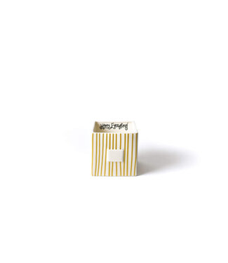 HAPPY EVERYTHING Gold Stripe Mini Nesting Cube Medium