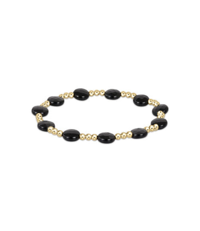 ENEWTON Enewton Extends - Admire Gold 3MM Bead Bracelet - Faceted Onyx