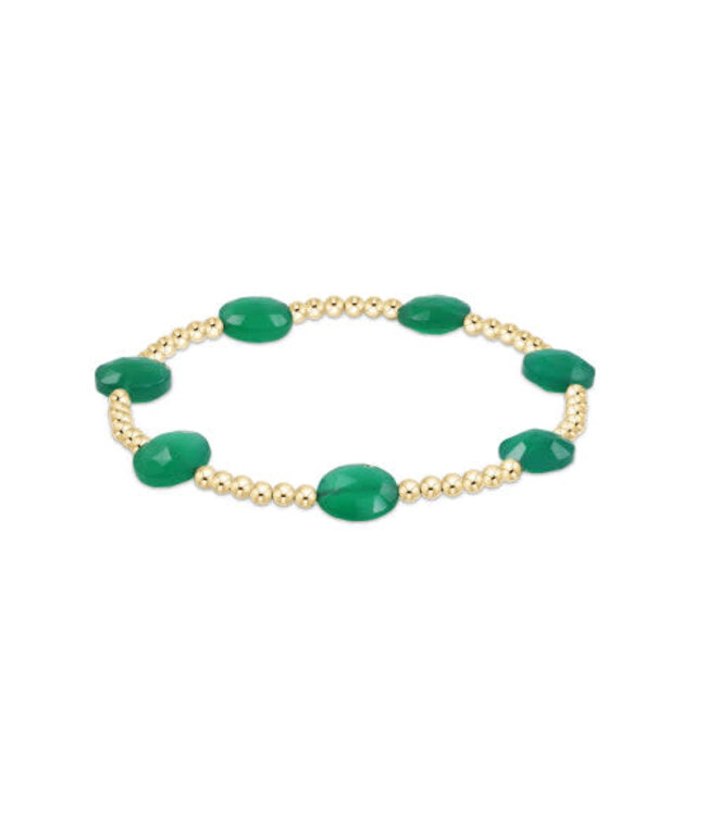 ENEWTON Enewton Extends - Admire Gold 3MM Bead Bracelet - Green Onyx