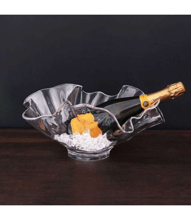 VIDA Acrylic Bloom Wine Bucket Clear