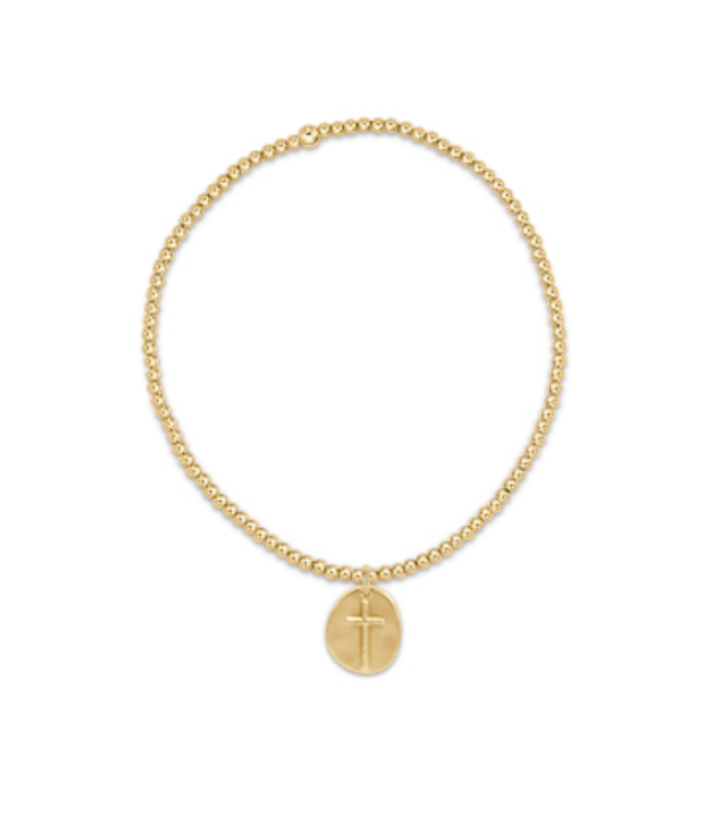 ENEWTON Classic Gold 2mm Bead Bracelet - Inspire Small Gold Charm