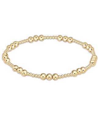 ENEWTON Classic Joy Pattern 4mm Bead Bracelet - Gold