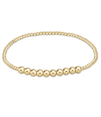 ENEWTON Classic Gold Beaded Bliss 2mm Bead Bracelet - 4mm Gold