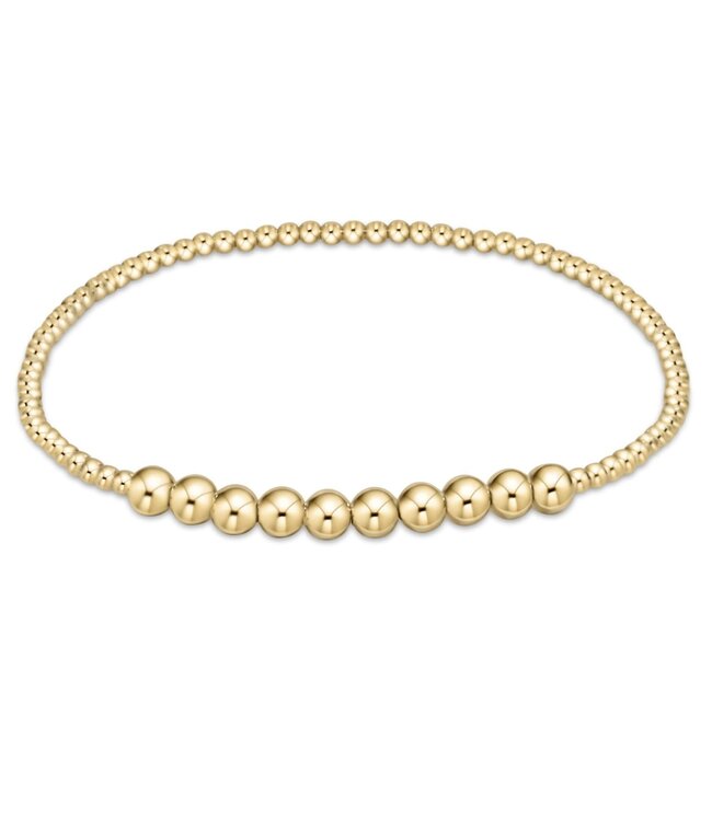 ENEWTON Classic Gold Beaded Bliss 2mm Bead Bracelet - 4mm Gold
