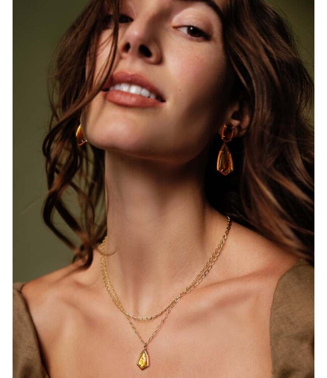 KENDRA SCOTT Camry Enamel Frame Multi Strand Necklace