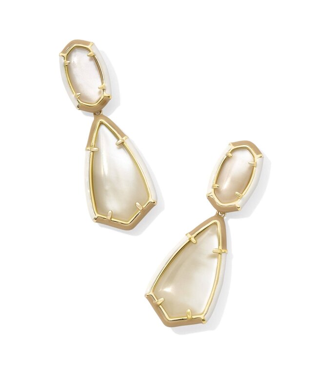 KENDRA SCOTT Camry Enamel Frame Statement Earrings