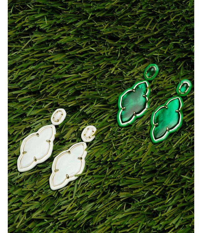KENDRA SCOTT Abbie Enamel Frame Statement Earrings